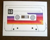 Cassette Tape Stationery Double-Sided Mix Tape Flat Card