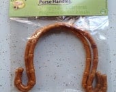 Plastic Purse Handle - Bamboo look