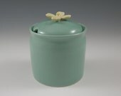 Jam, Honey, or Sugar Bowl with Dogwood Flower