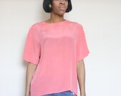 Vintage 80s Silk Box Top