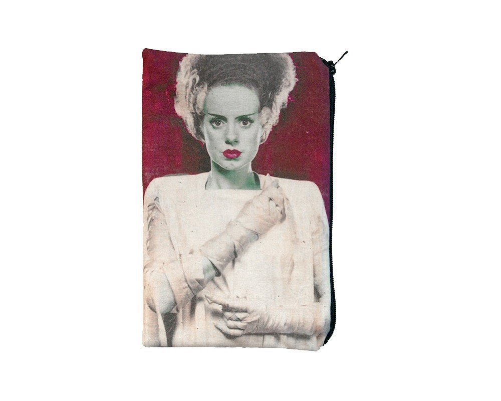 Bride of Frankenstein Makeup Bag / Pencil Pouch - Horror Classic Monster