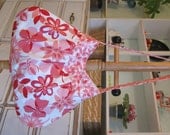 ON SALE was 35.00 -- Tote Bag- Purse- Flowers- Leaves- Pink- Moda- 3 Pockets