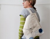 Canada Warbler Embrodiered Birdy Bird Tote Bag