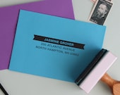 Custom Return Address rubber stamp (style E01)