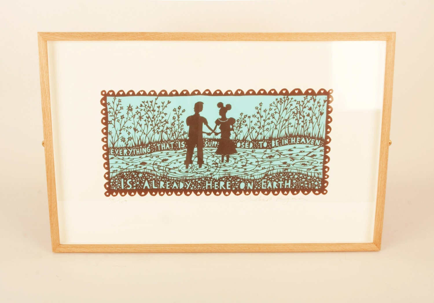 Heaven Framed Screenprint