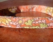 Heirloom - Organic Cotton CAT Collar Breakaway Safety Flowers - All Antique Brass Hardware