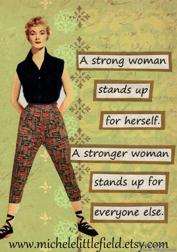 A Strong Woman Greeting Card