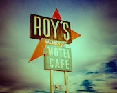 Route 66 Roy's Motel Cafe  - 8 x 8 Fine Art Photographic Print