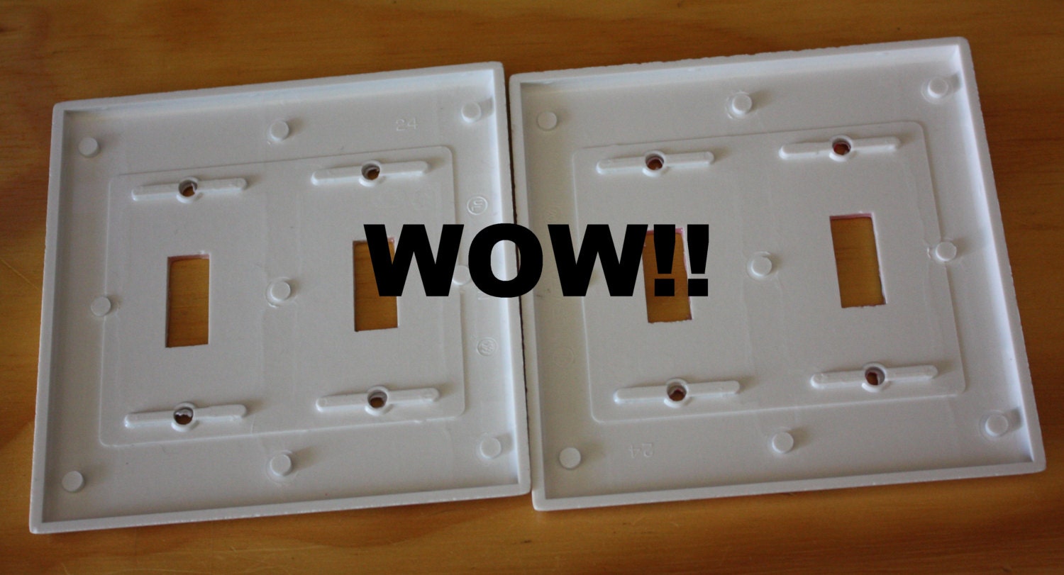2 random double light switch covers