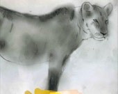 CHARITY / lioness poster/archival print