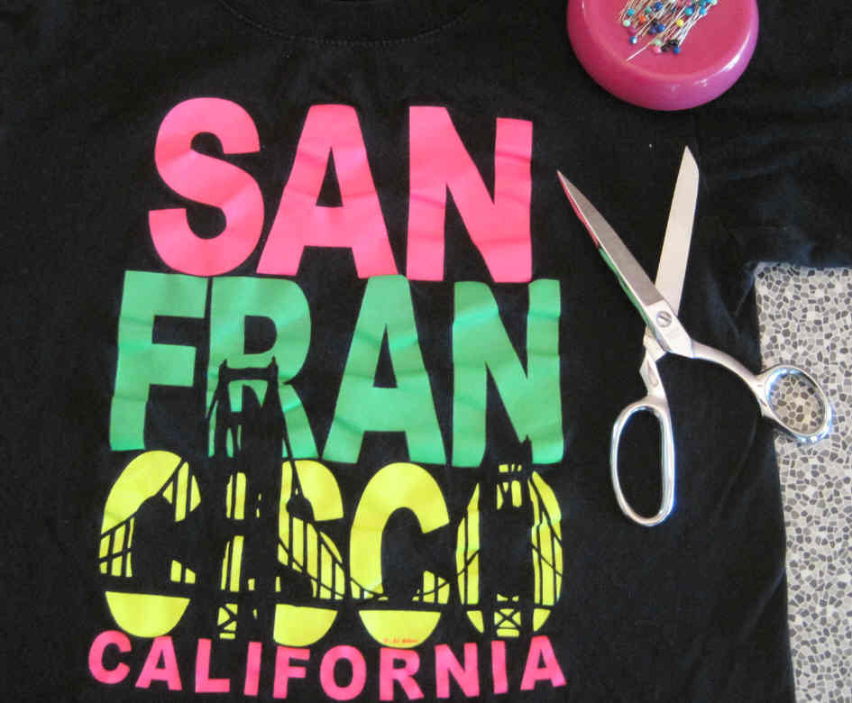 U Pick San Francisco Halter Top Tube Top UPcycled t shirt Custom YOUR SIZE