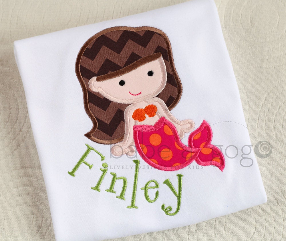 Coral Seas BRUNETTE Sister Tee Shirt by babe-a-gogo for Toddlers & Girls