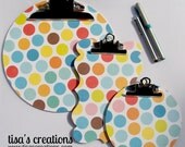 LARGE Handmade Round Clipboard