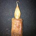LED Timer candle Cinnamon coated wax dipped scented 2 AA batteries