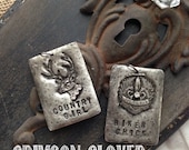BIKER CHICK Molten Metal Stamped Tag