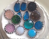 Blue TEARDROP Faceted Jewel