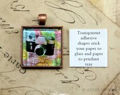 50 Pack Glass Pendant Adhesive. Alternative to Glaze for Pendant Trays. Dry Adhesive. Glamour Stickies.