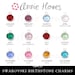 Swarovski Birthstone Charms. Silver Plated. 6mm. 5 pack. Choose your colors. 1128 SS29.