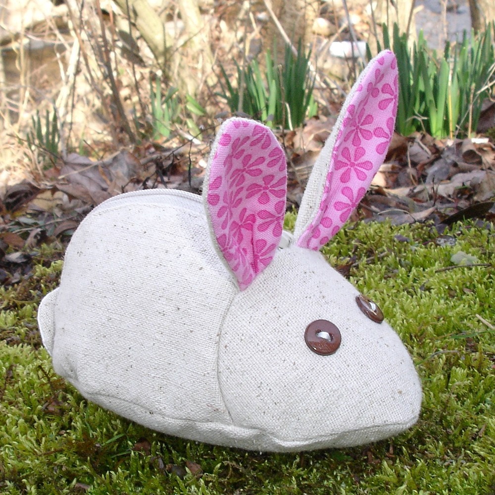 Rabbit Zipper Pouch PDF Sewing Pattern INSTANT DOWNLOAD