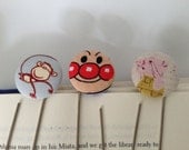 bookmark giant paper clip pick one monkey anpan man pig