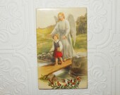 vintage guardian angel  and child picture