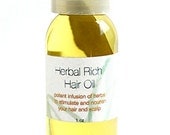 Herbal Rich Hair Oil - Neem, Nettle, Burdock, Comfrey Root, Chamomile, Black Walnut Hull, Calendula Flowers, Essential Oil