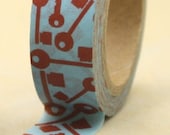 Vintage Keys -- Skeleton keys -- Washi Tape -- blue and red Il_170x135
