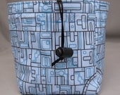 Death Star and computer chip square bottom dice bag