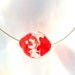Witch's Ball Jewelry Lampwork Glass Bead Pendant