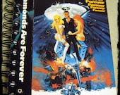 Diamond are Forever James Bond Repurposed VHS Cover Notebook Journal