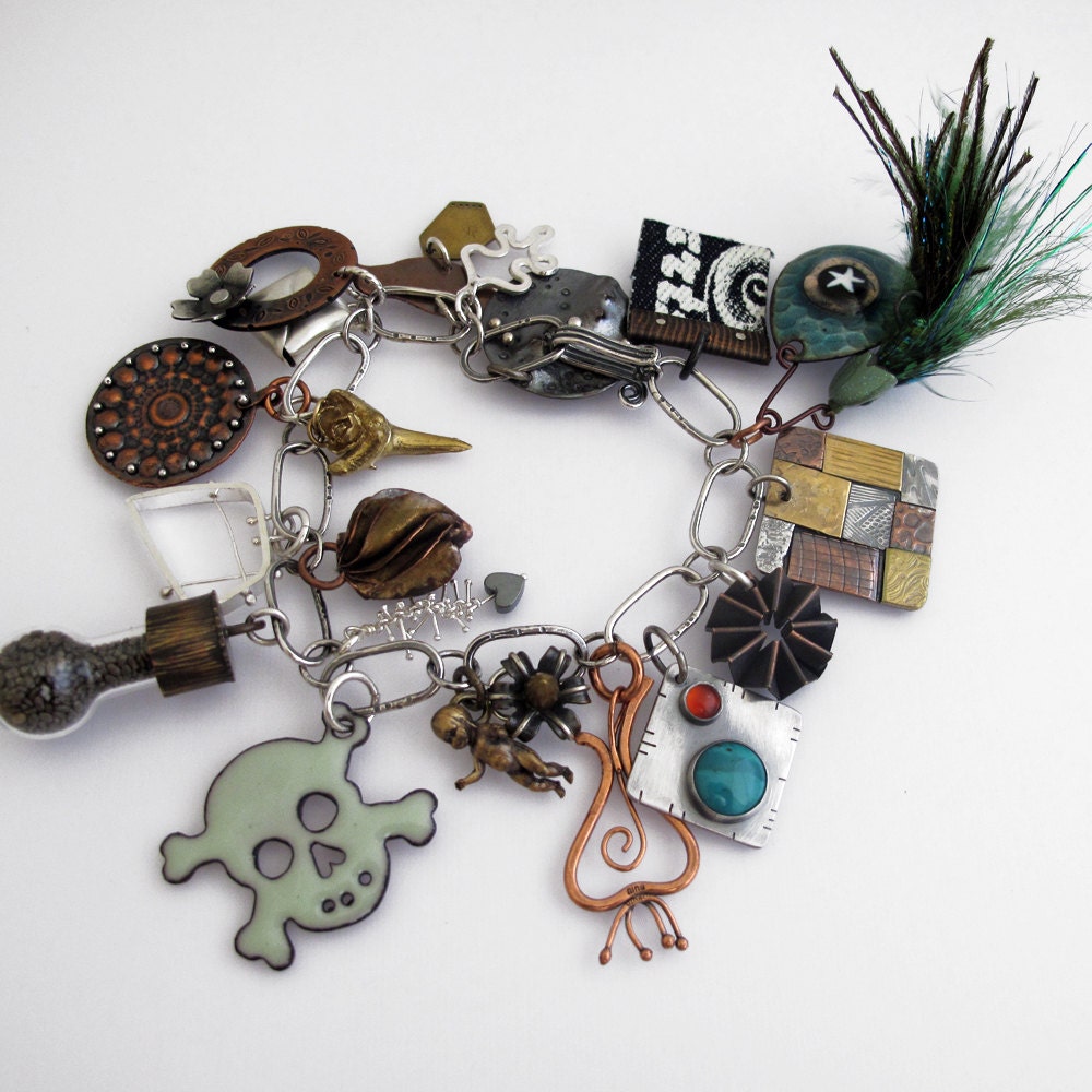 EtsyMetal Charm Swap 10 Bracelet