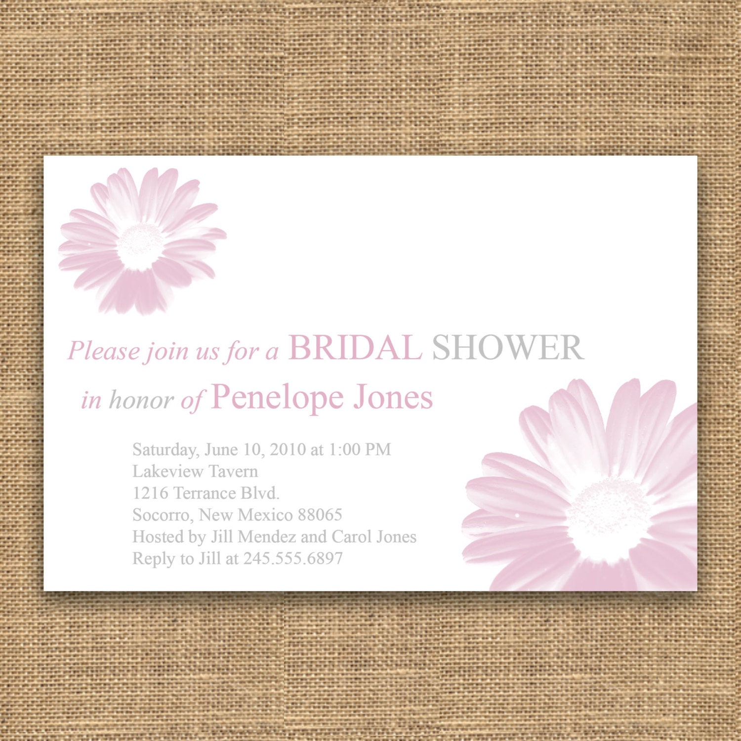 Bridal Shower Invitation - Bloom