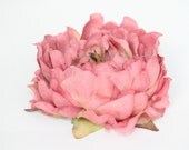 silk flowers - STUNNING Artificial Peony in Guava Vintage Rose - artificial flower