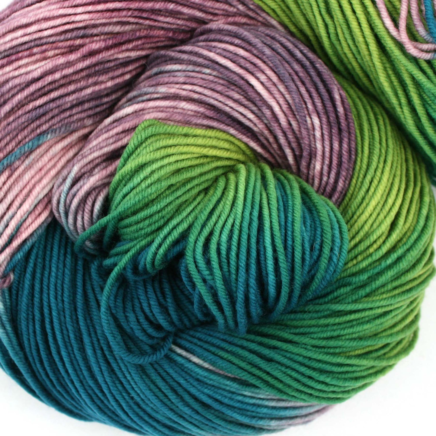Superwash Merino Hand Painted worsted weight 240 yds Maidenfly's Wings