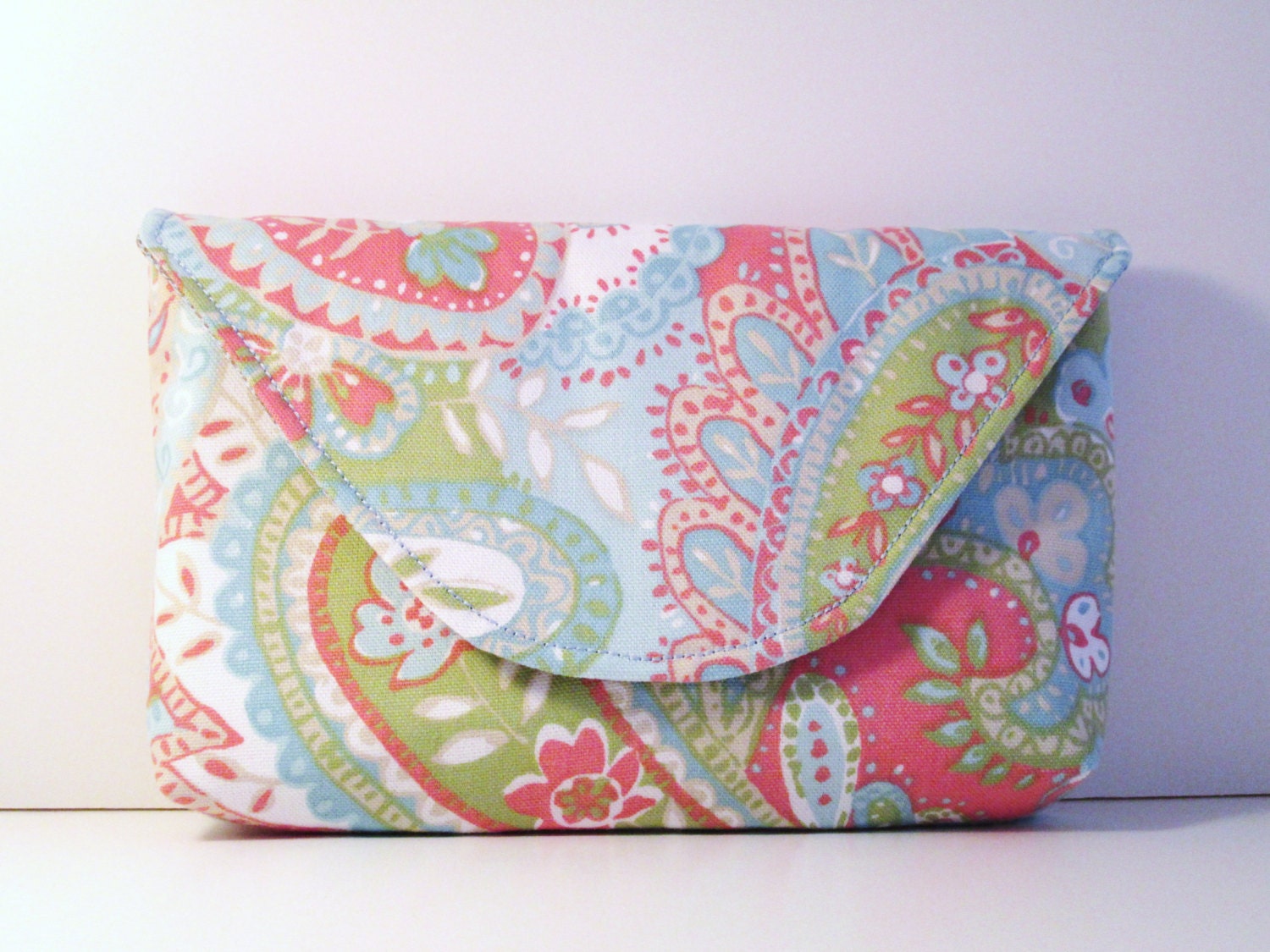 Clutch Pastels with Paisley Pattern