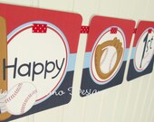 NEW - Baseball - Happy Birthday Banner