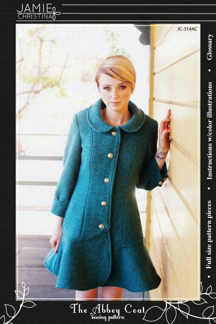 The Abbey Coat sewing pattern - Jamie Christina Designs