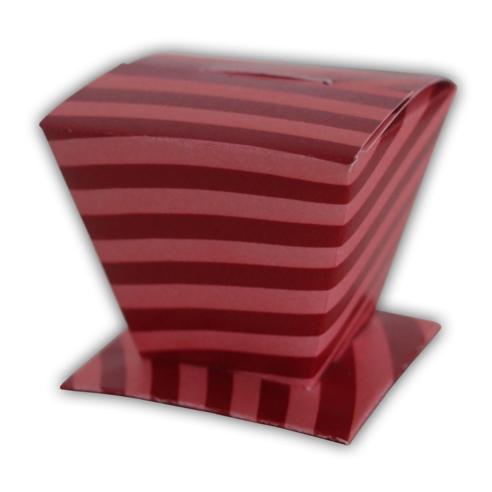 Alice in Wonderland Striped Mad Hatter Hat Favor Gift Box Printable Color Template PDF (custom colors available)