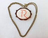 Pendant - Hand Embroidered - Personalized