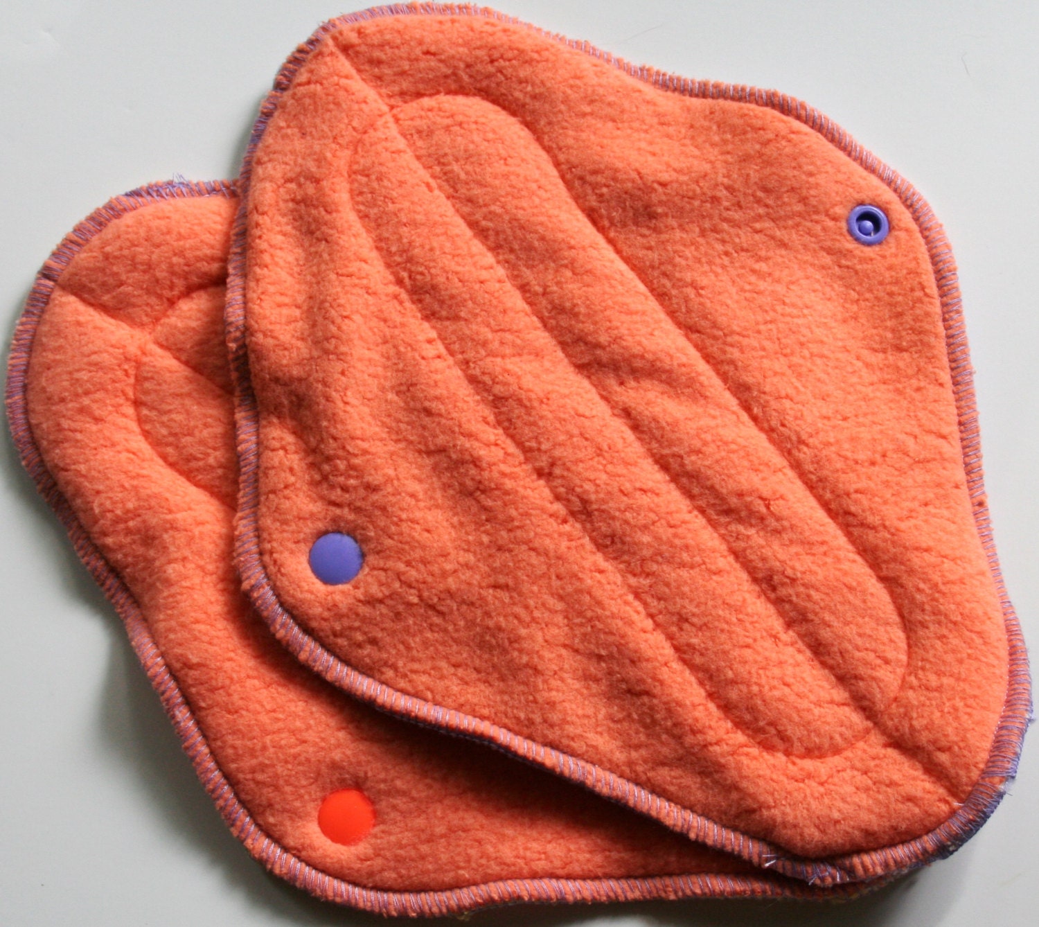 SALE: Two 10" pads, Organic Sherpa Orange