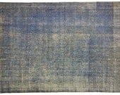 Slate Blue Overdyed Rug