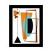 Form - Framed 9 3/4" x 12 1/4" Art Print by Tonya Newton Space Age Inspired Design