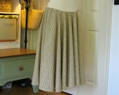 Large, XLarge, and Plus Sizes - Summer Cotton Circle Skirt - Cottage Rose print