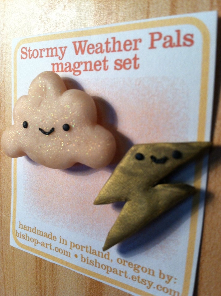 Stormy Weather Pals magnet set