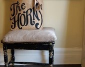 Custom Monogram Burlap Tote