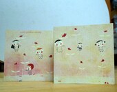 Gif, art card, Learning children to fly C147