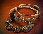 Queen of the Gypsies -- gypsy bangle bracelet set - treasure box salvage