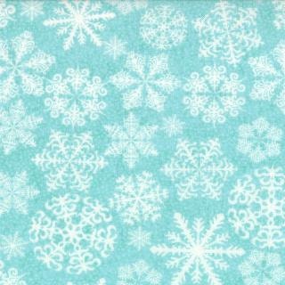 Moda Aspen Frost Iced Aqua Snowflakes Christmas Covered Lashes BasicGrey Fabrics by the Yard