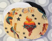 Cloth Nursing Pads-Tattoo 2 Pair