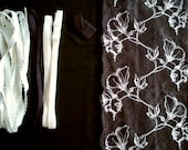Fabric and notions Chocolate and Cream  for 1 BRA and BRIEF by Merckwaerdigh